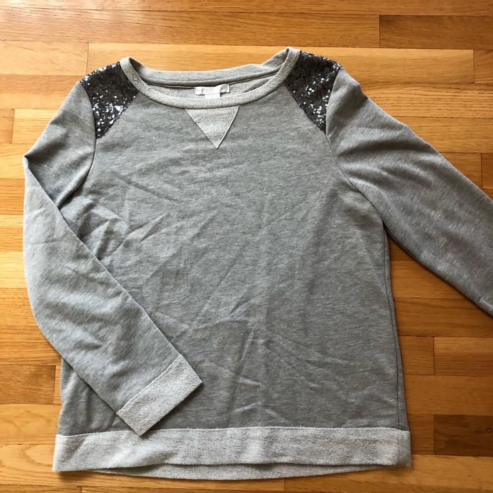 Design History Grey sequin sweatshirt
